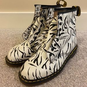 COPY - Rare Vintage Leather Zebra Dr. Martens Boots